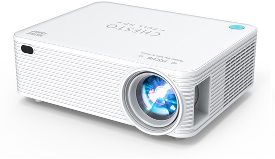 Chesto Beamer FULL HD (4K-Ondersteuning) - 10.000 lumen - Streamen vanaf je telefoon met wifi