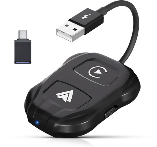CarMe Luxe 2-in-1 Car Dongle - Draadloos CarPlay & Android Auto (2023 nieuwste model)